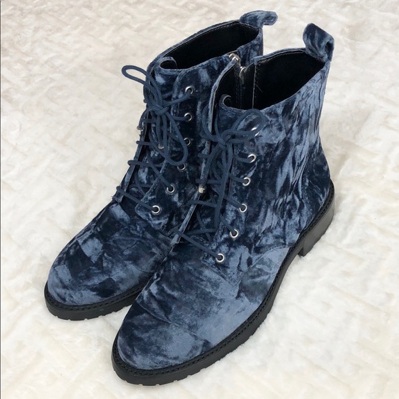 NWOT Rebecca Minkoff Blue Velvet Gerry Boots - Picture 6 of 7